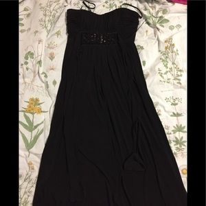Sequin Hearts black dress